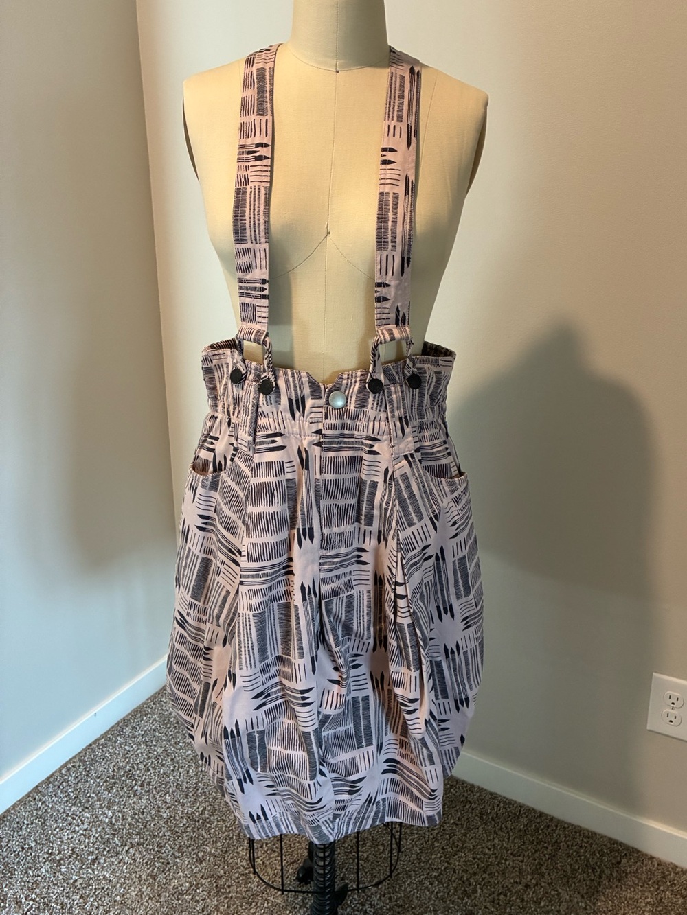 Vintage, Marc by Marc Jacobs bubble hem skirt with suspenders